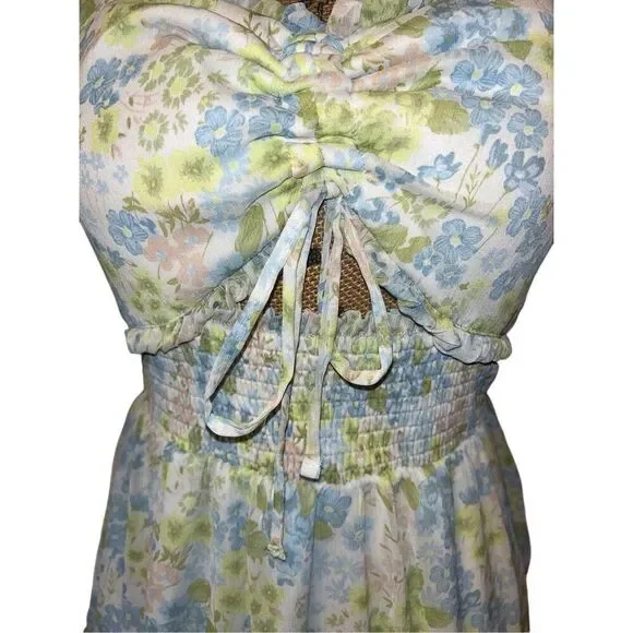 Madden NYC Floral Sun Mini Dress Womens Sz. Large - Picture 3 of 4